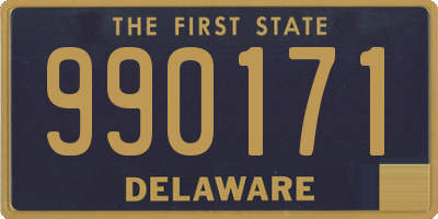 DE license plate 990171