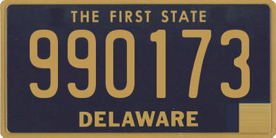 DE license plate 990173