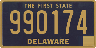 DE license plate 990174