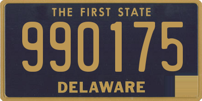 DE license plate 990175