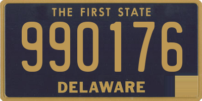 DE license plate 990176