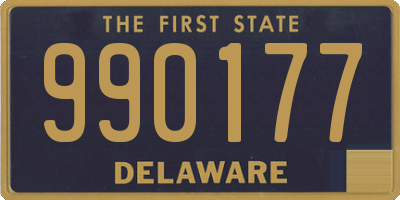 DE license plate 990177