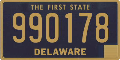 DE license plate 990178