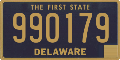 DE license plate 990179