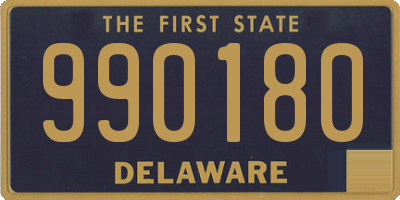 DE license plate 990180