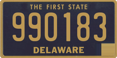 DE license plate 990183