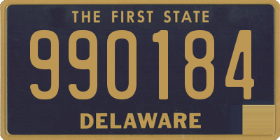 DE license plate 990184