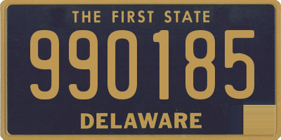 DE license plate 990185