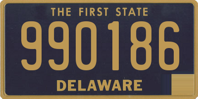 DE license plate 990186