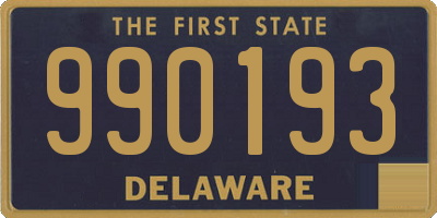 DE license plate 990193