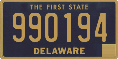 DE license plate 990194