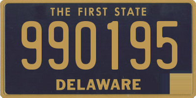 DE license plate 990195