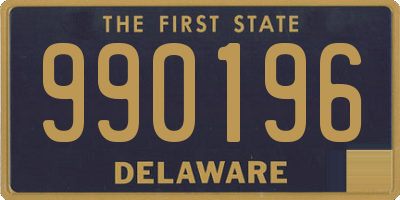 DE license plate 990196