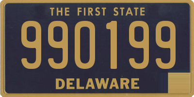 DE license plate 990199