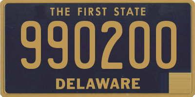 DE license plate 990200