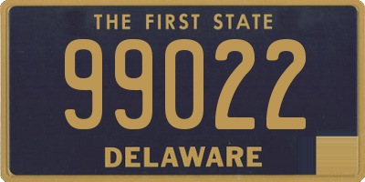 DE license plate 99022