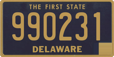 DE license plate 990231