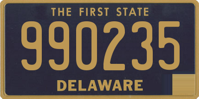 DE license plate 990235