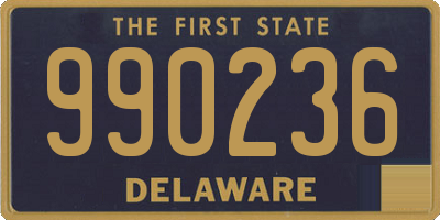 DE license plate 990236