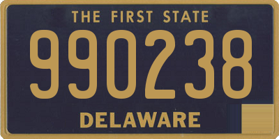 DE license plate 990238