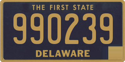 DE license plate 990239