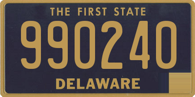 DE license plate 990240