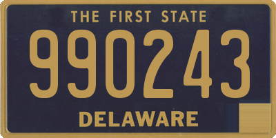 DE license plate 990243