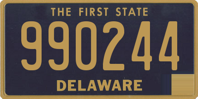 DE license plate 990244