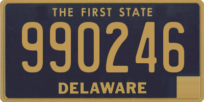 DE license plate 990246