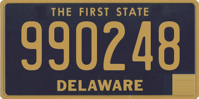 DE license plate 990248