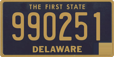 DE license plate 990251