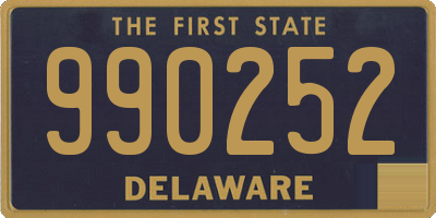 DE license plate 990252