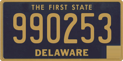 DE license plate 990253