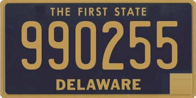 DE license plate 990255