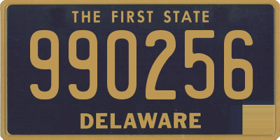 DE license plate 990256