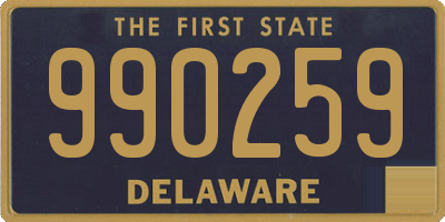 DE license plate 990259