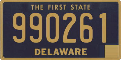 DE license plate 990261