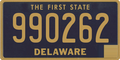 DE license plate 990262