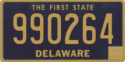 DE license plate 990264