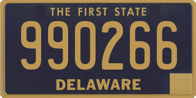 DE license plate 990266