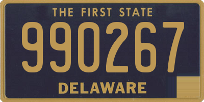 DE license plate 990267