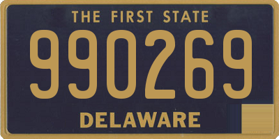 DE license plate 990269