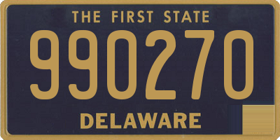 DE license plate 990270