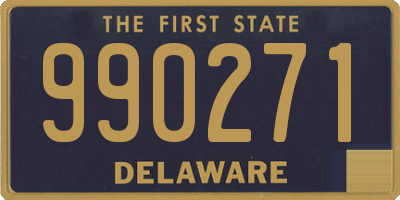 DE license plate 990271