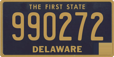 DE license plate 990272