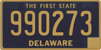 DE license plate 990273