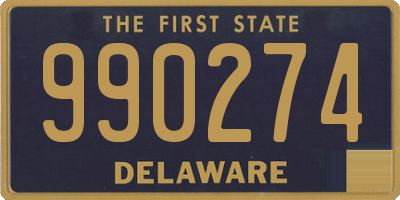 DE license plate 990274