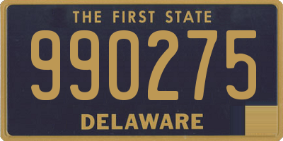 DE license plate 990275