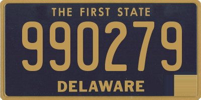 DE license plate 990279