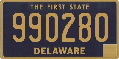 DE license plate 990280